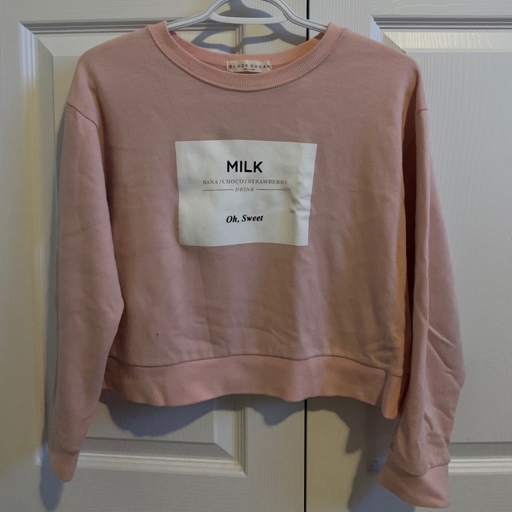 milk crop top sweater